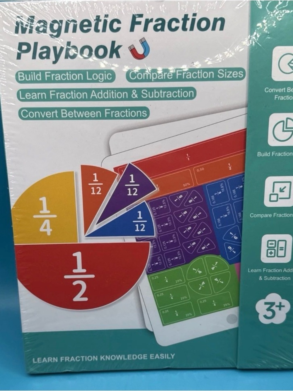 Magnetic Fraction Playbook - Colorful Fraction Set